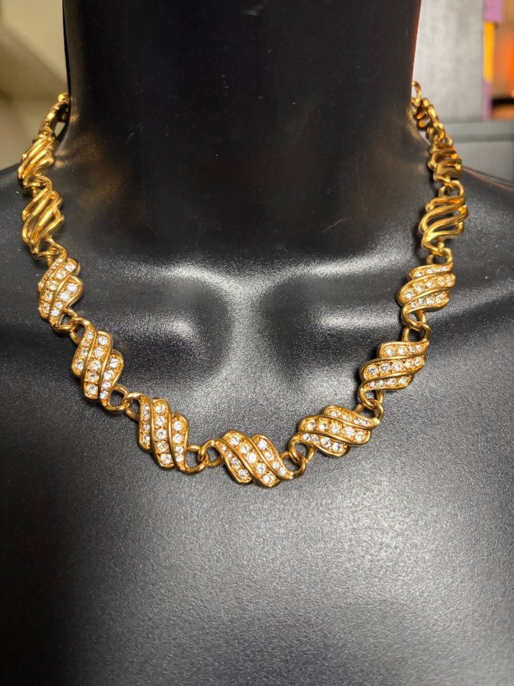 Napier Gold Crystal Necklace